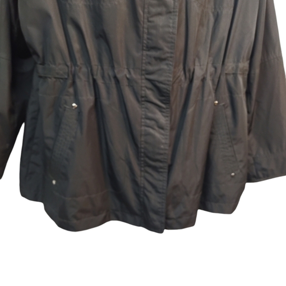 INTL Details Parka Jacket Women's Black Jacket Size 2X - Picture 4 of 9
